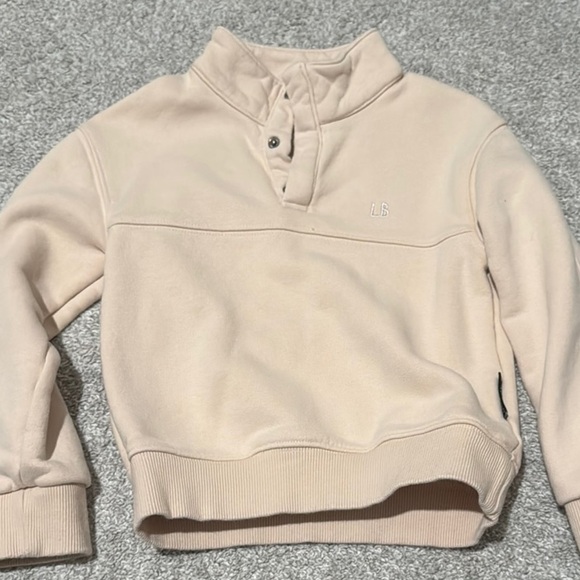 Little Bipsy Other - Little Bipsy cream 1/3 button sweatshirt- 4-5